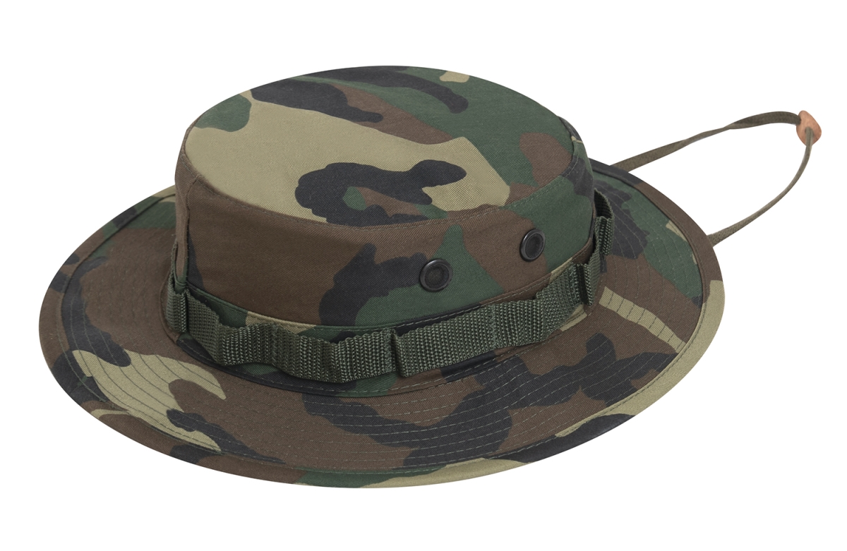 5542 Camo Boonie Hat, Woodland Camo - Size 6.75