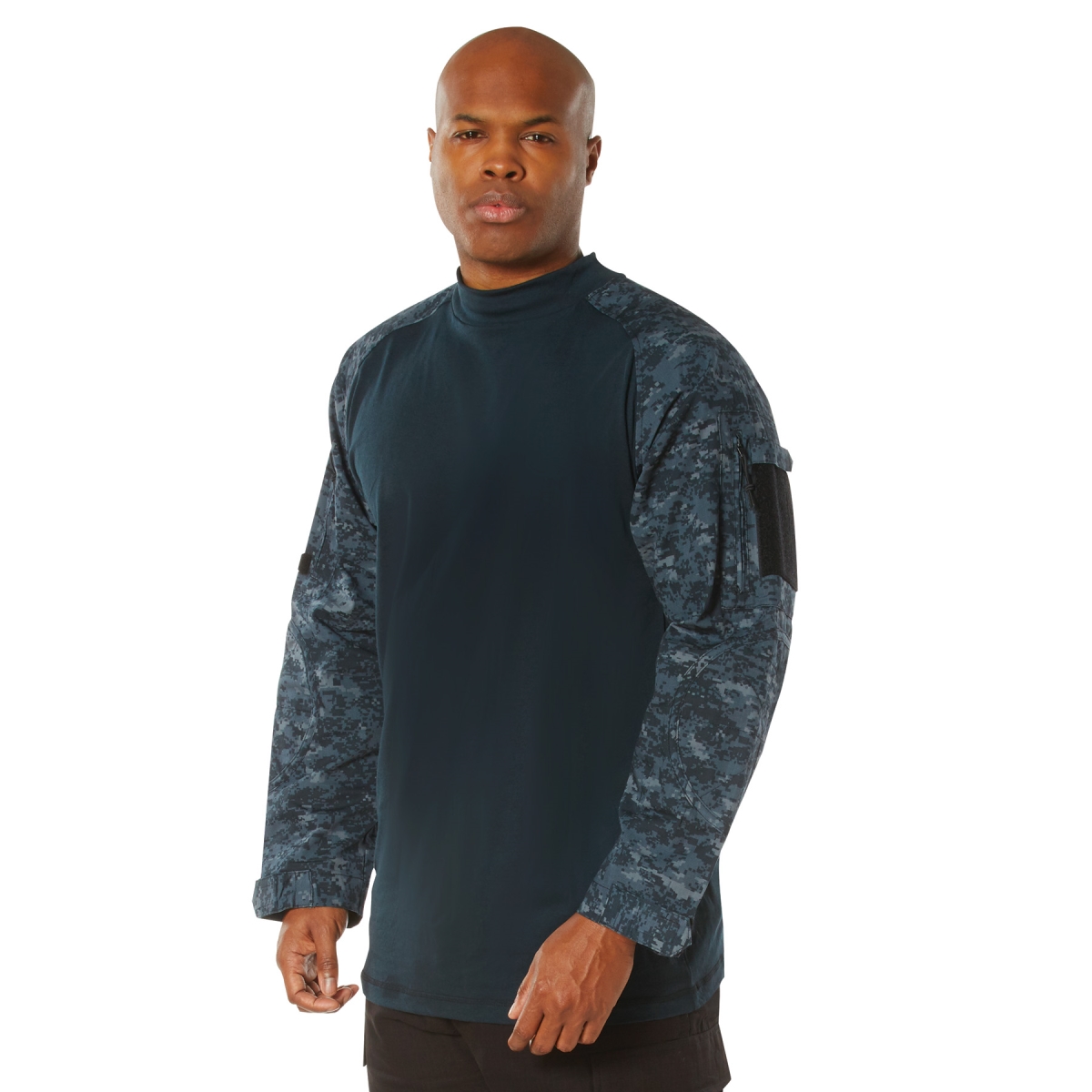 16464 NYCO Fire Retardant Combat Long Sleeve Shirt, Midnight Digital Camo - Large