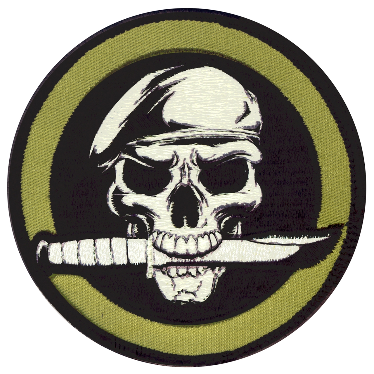 8195 Military Skull & Knife Morale Patch