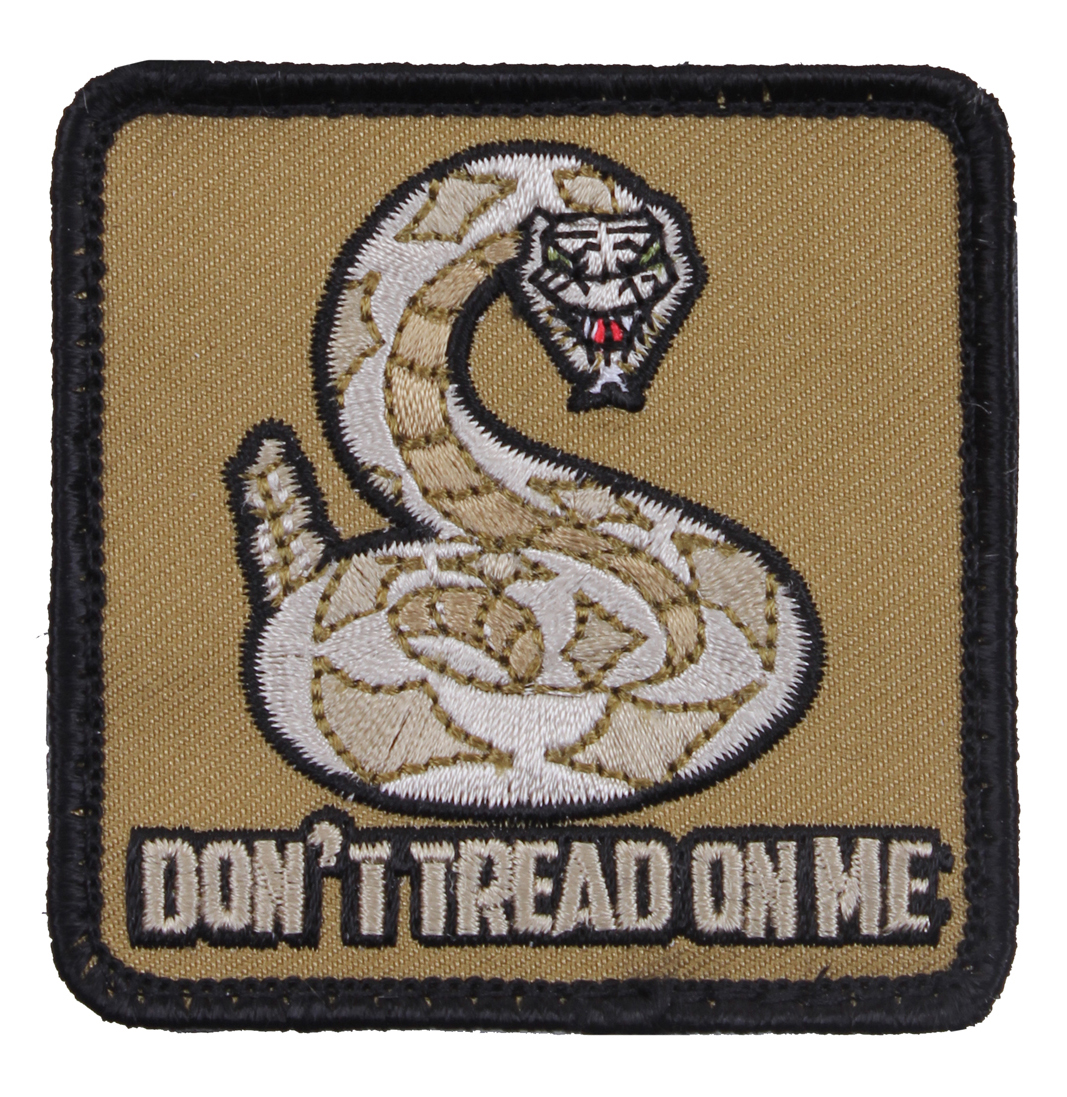 28599 Dont Tread On Me Morale Patch, Tan