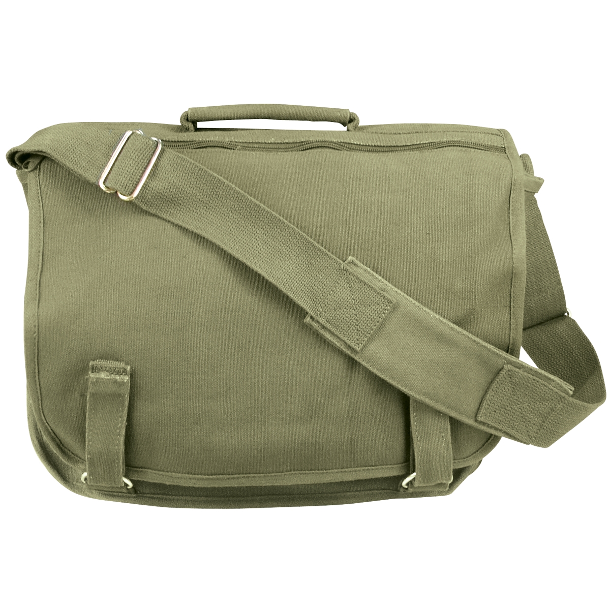 9319 Canvas European Shoulder Bag, Olive Drab