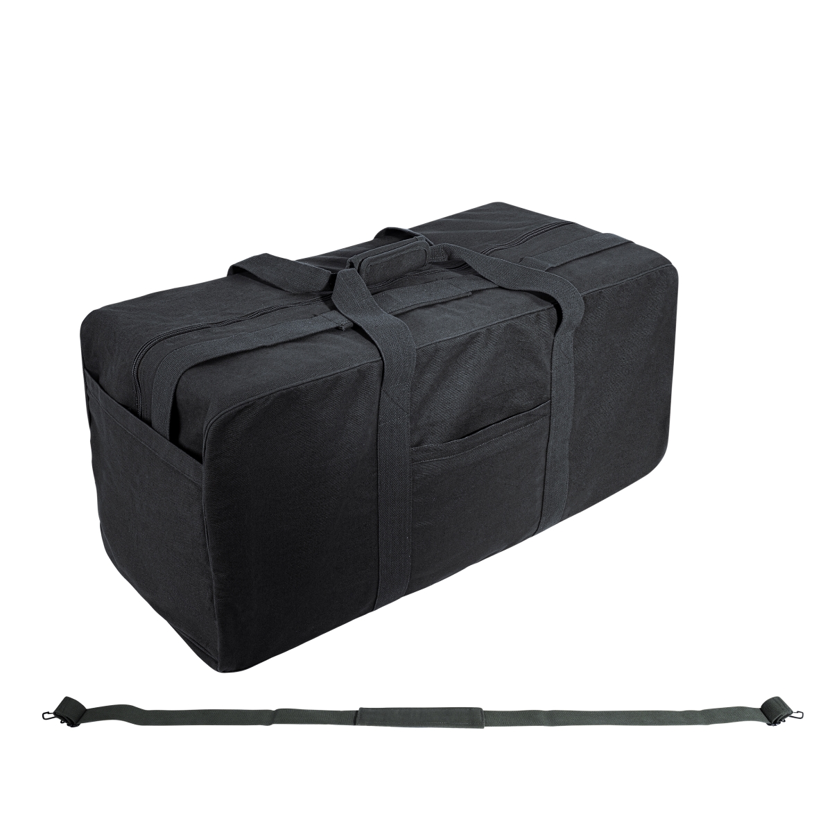 9331 Jumbo Canvas Cargo Bag, Black