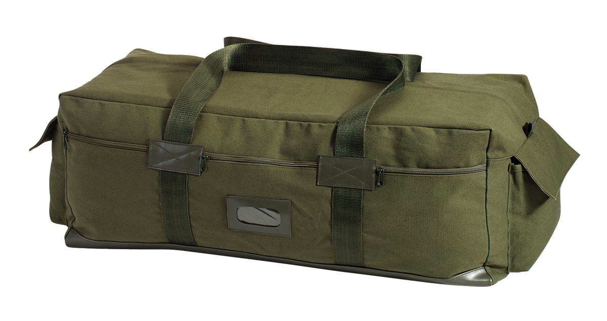9335 Canvas Israeli Type Duffle Bag, Olive Drab