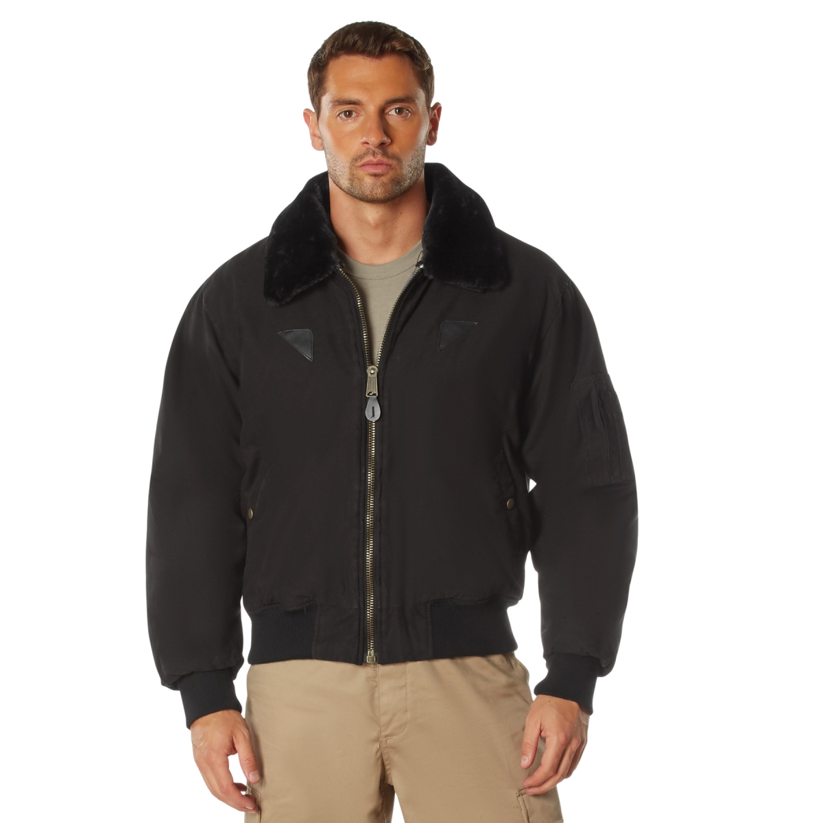 10038 Men Vintage B-15A Bomber Jacket - 2XL