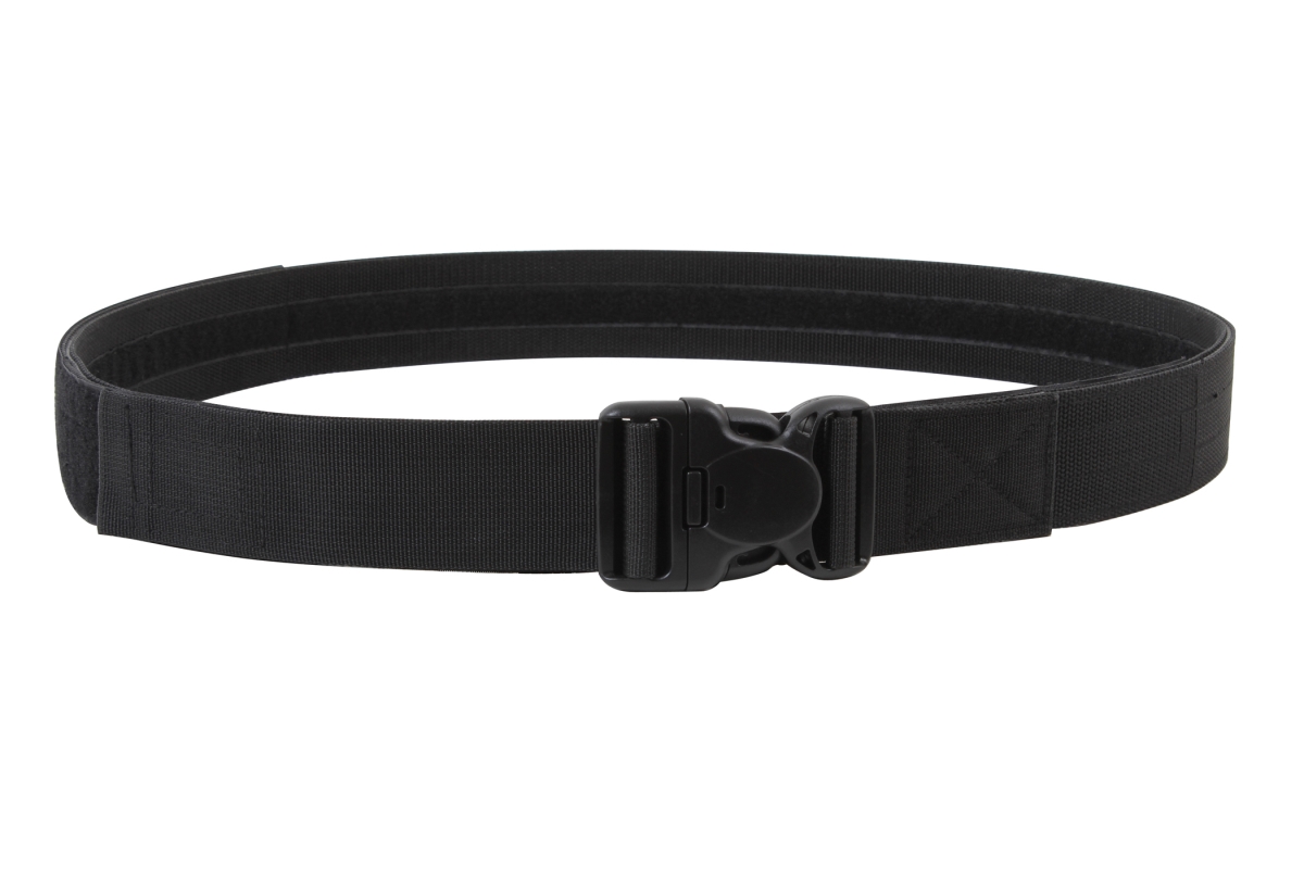 12193 Triple Retention Tactical Duty Belts, Black - Medium & Large