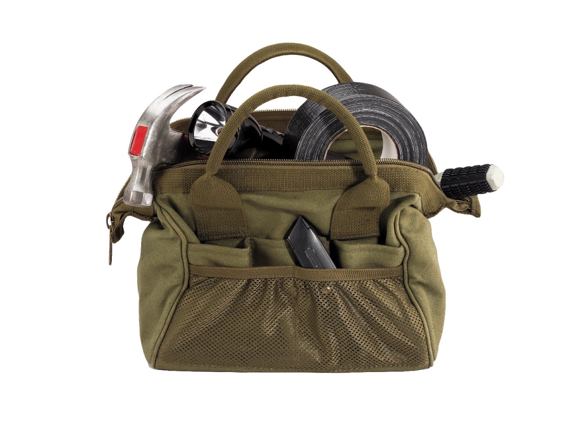 11318 Heavyweight Canvas Platoon Tool Bag, Olive Drab