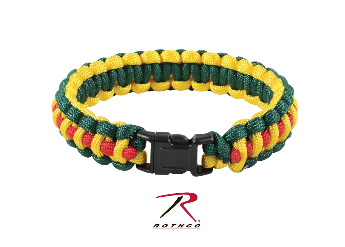 10960 8 in. Multi-Colored Paracord Bracelet, Vietnam Pattern