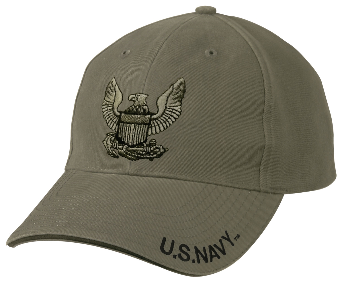 15874 Vintage Olive Drab U.S. Navy Eagle Low Profile Cap