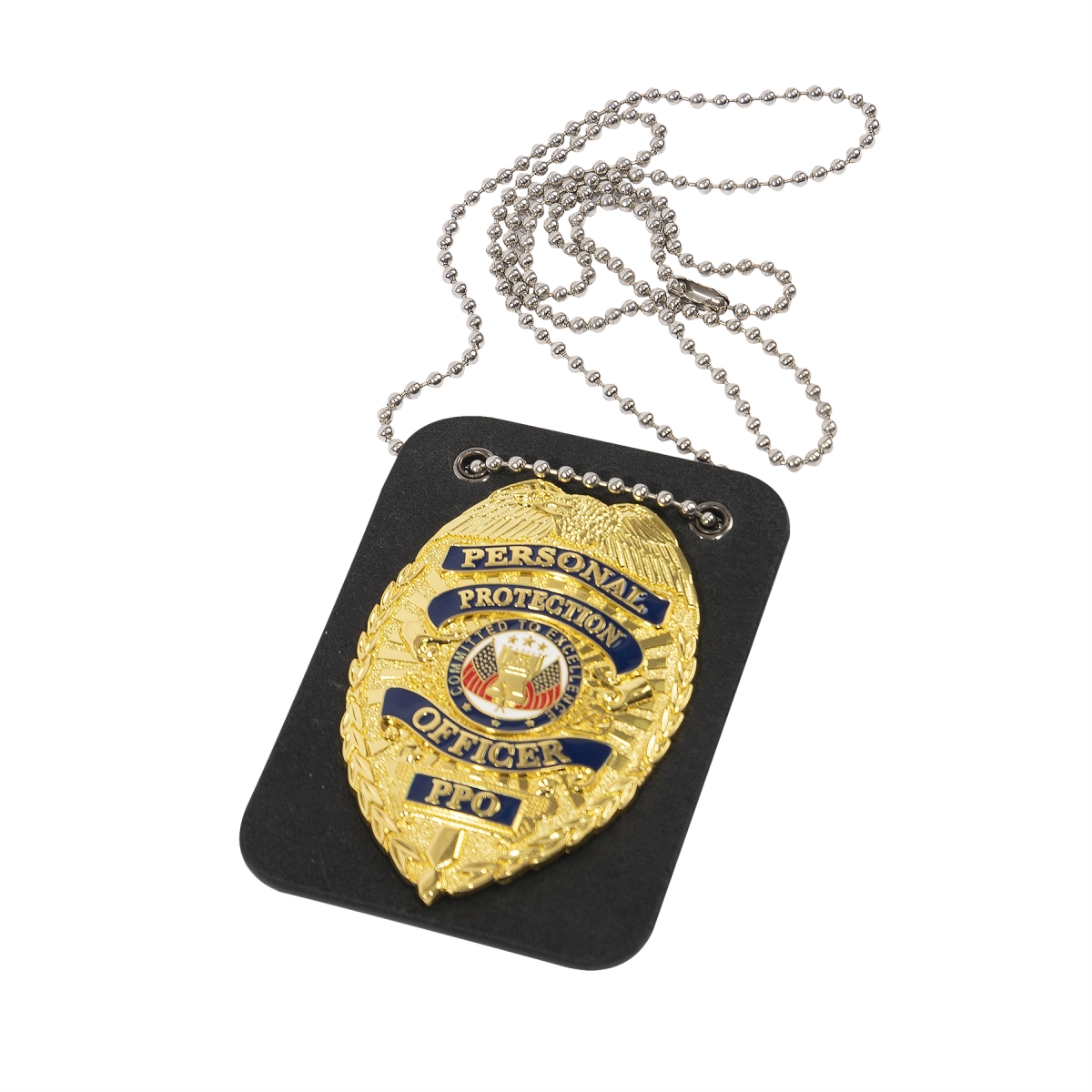 20964 Low Profile Leather Decal Holder with Chain