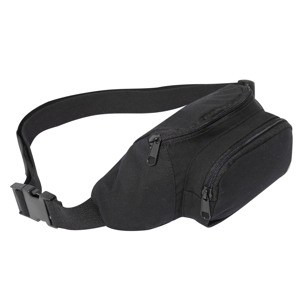 20977 Canvas Crossbody Fanny Pack, Black