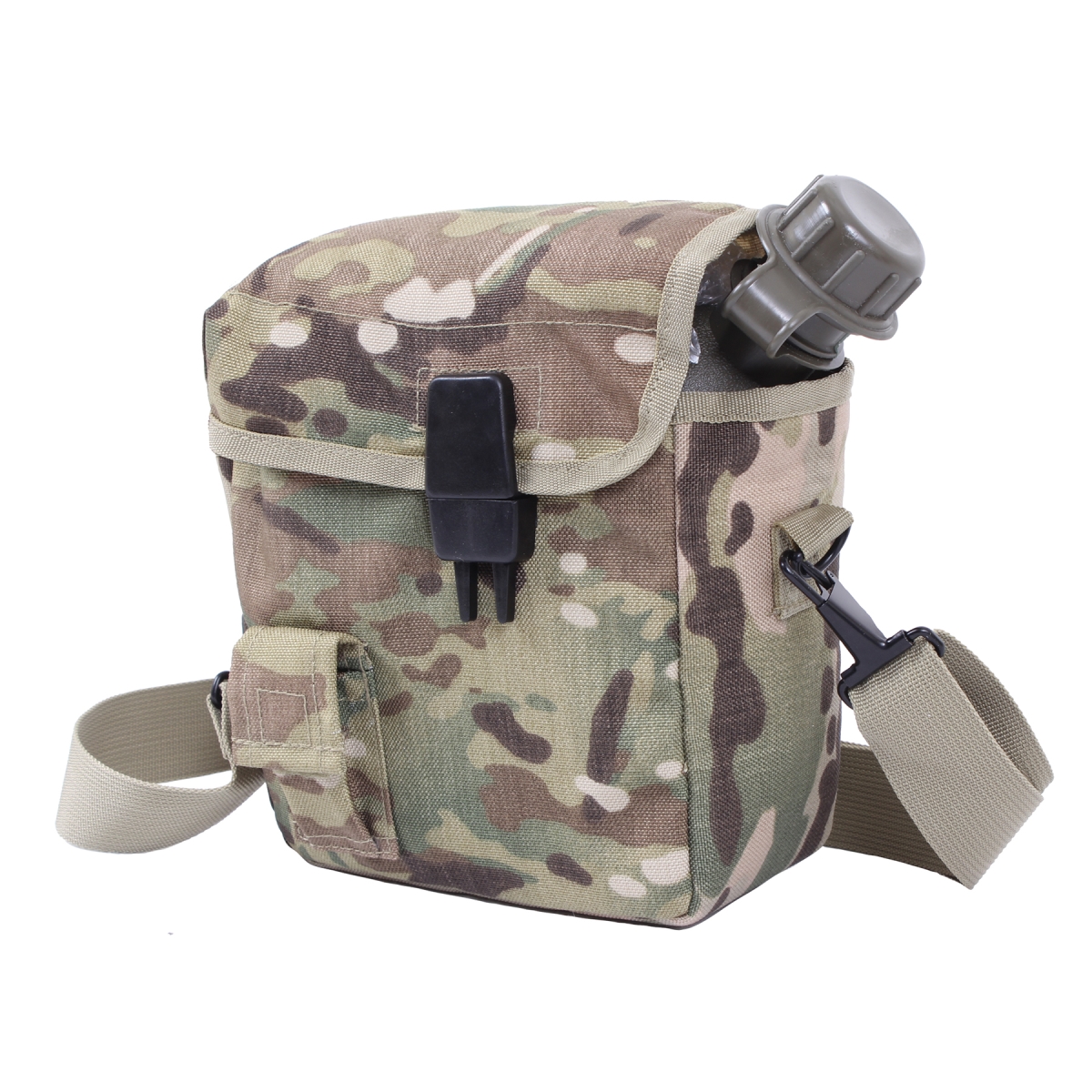 12848 2 qt. Molle Bladder Canteen Cover, MultiCam