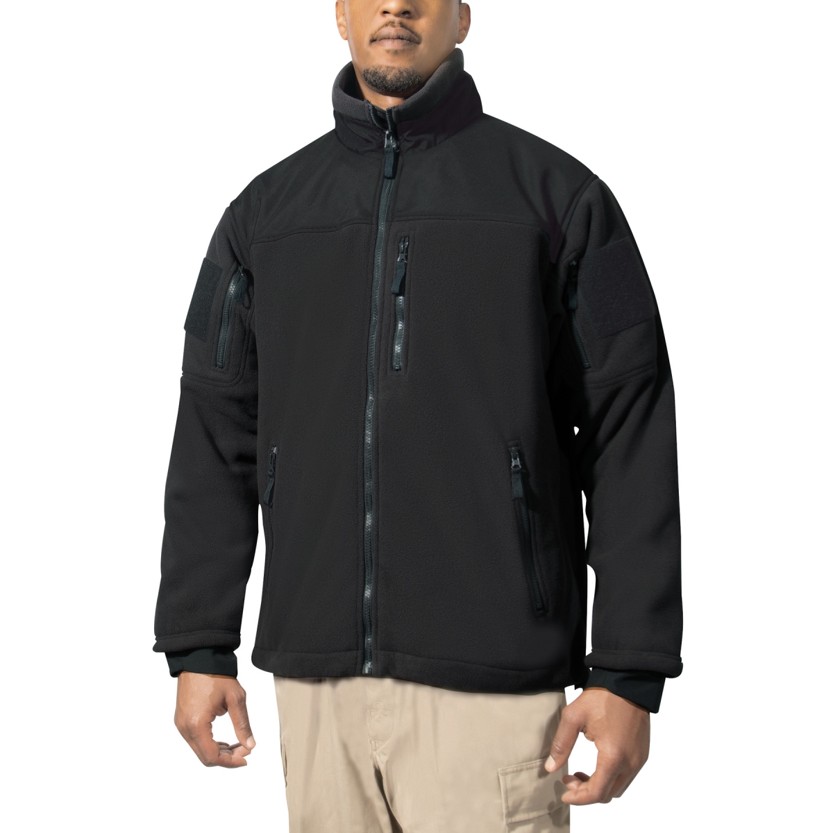 21627 Spec Ops Tactical Fleece Jacket, Midnight Navy Blue - 2XL