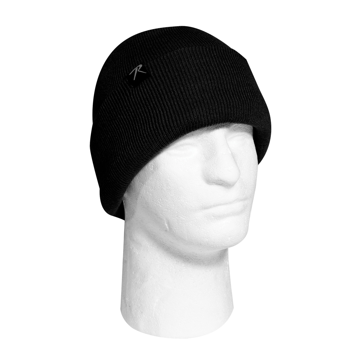21696 Deluxe Fine Knit Sherpa-Lined Watch Caps, Black