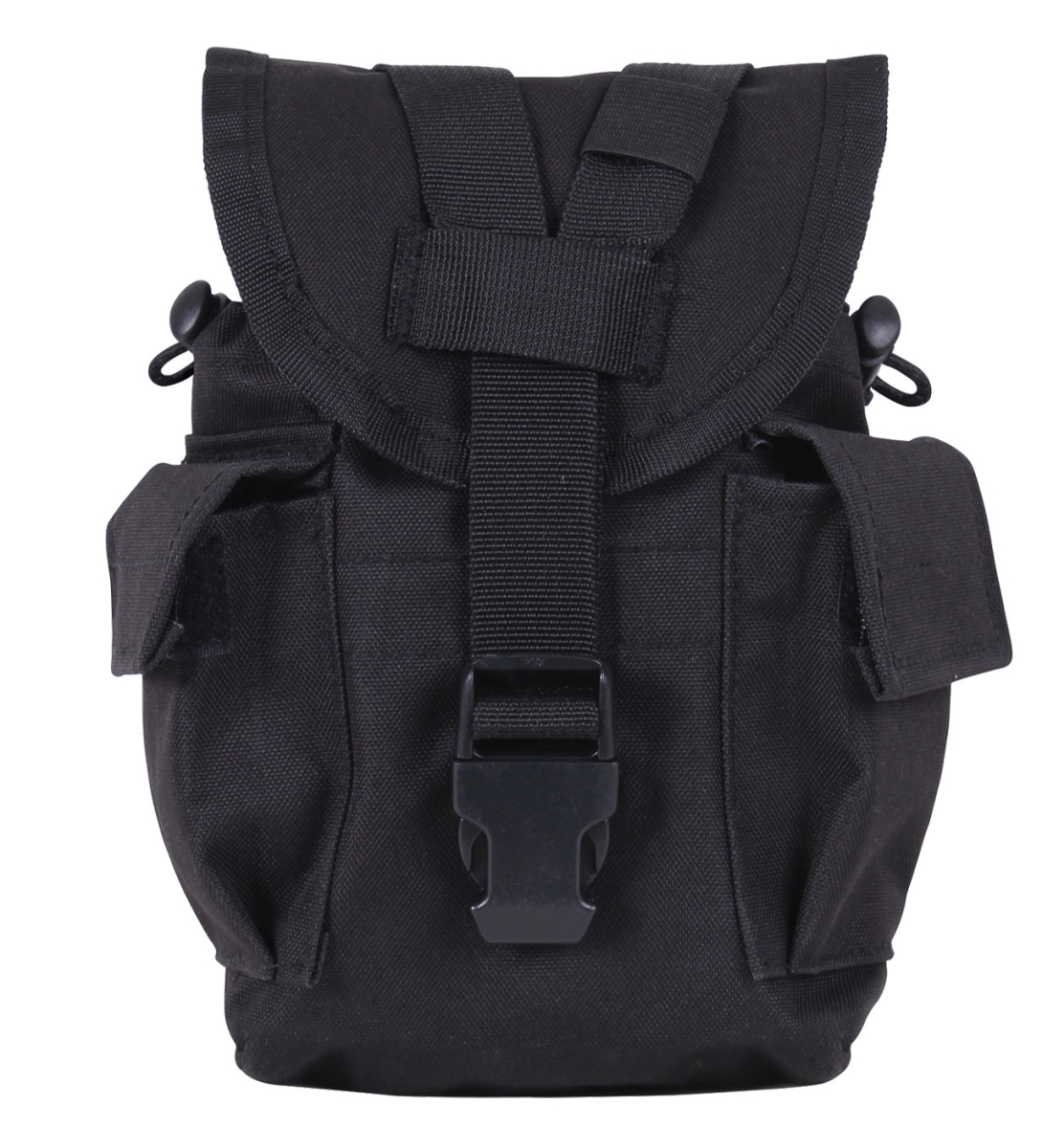 22237 Utility Pouch with Essentials Survival Kit, Black