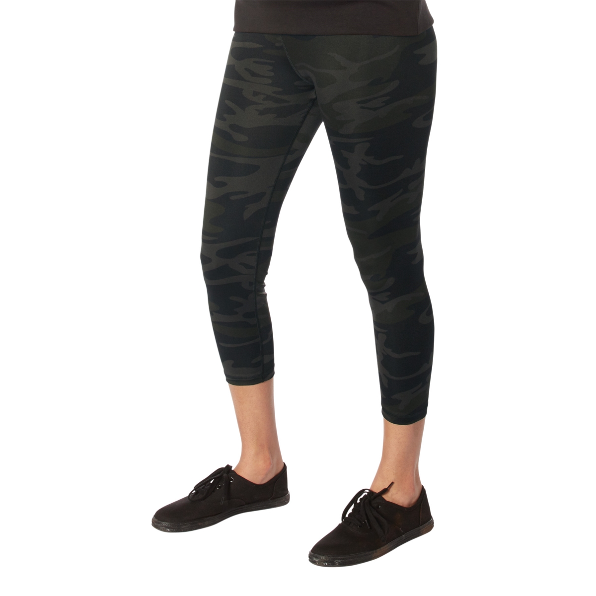 29713 Women Essential Leggings, Midnight Black Camo - Medium