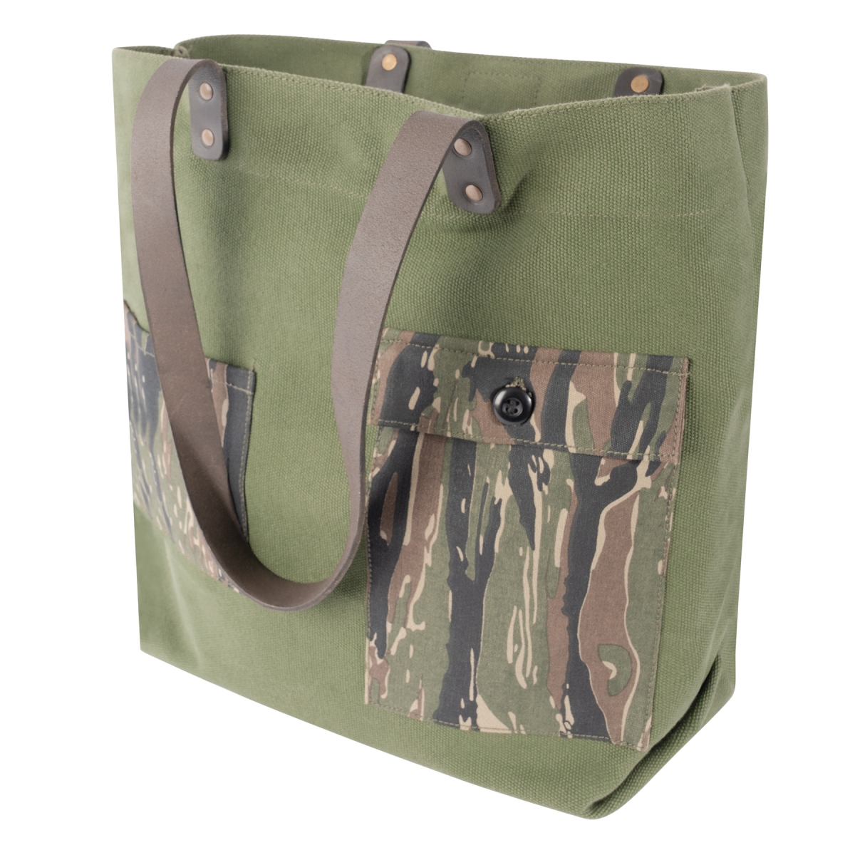 30254 Camo Canvas Tote Bag