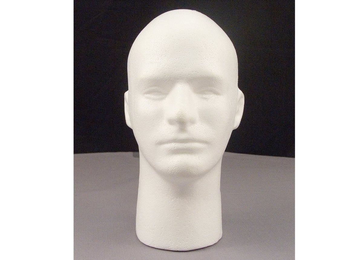 4063 Male Foam Head with Face