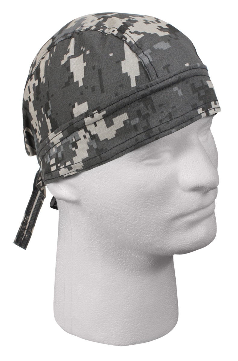4421 Digital Camo Headwrap Bandana, Subdued Urban Digital Camo