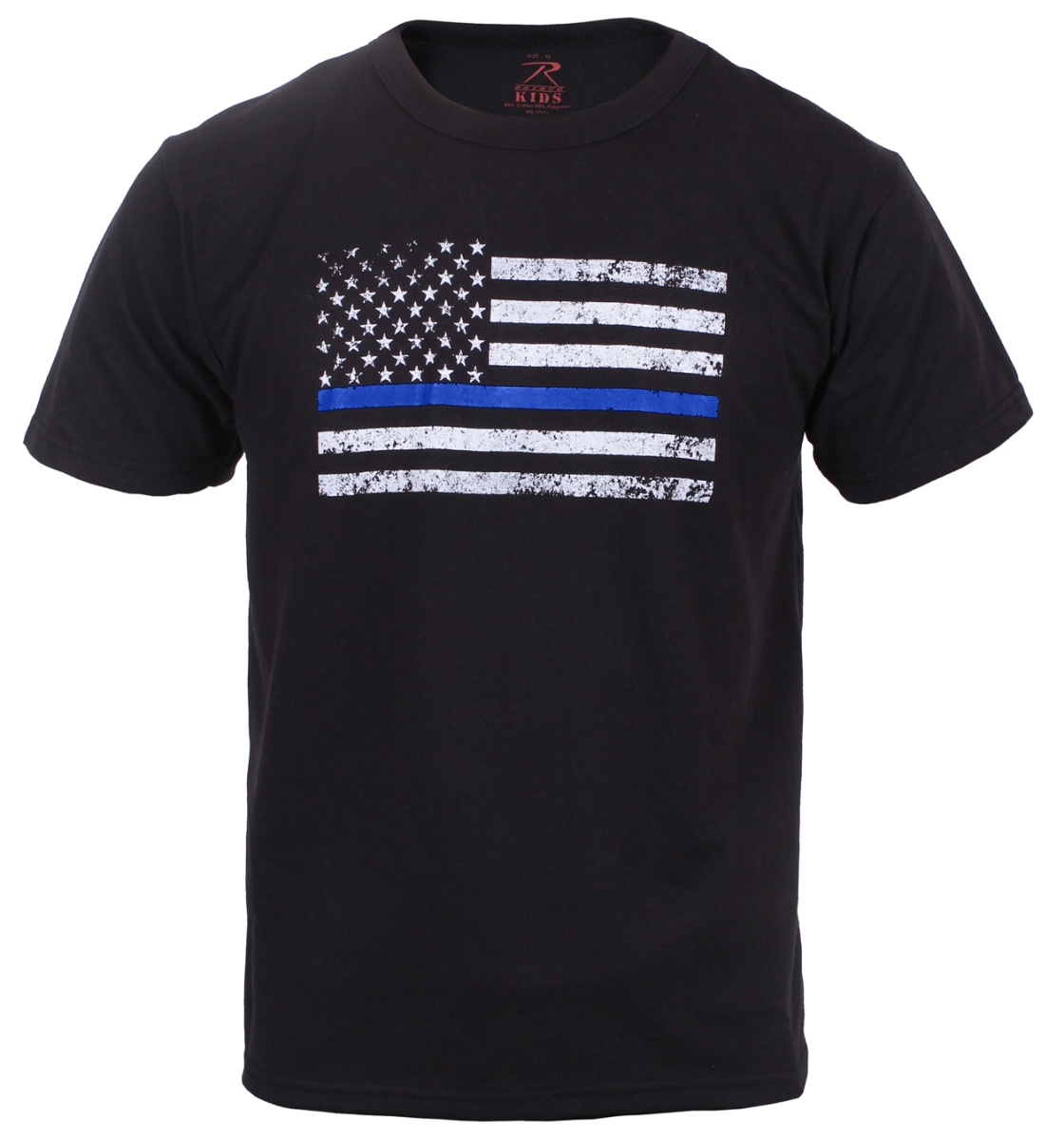 16934 Kids Thin Blue Line US Flag T-Shirt - Small