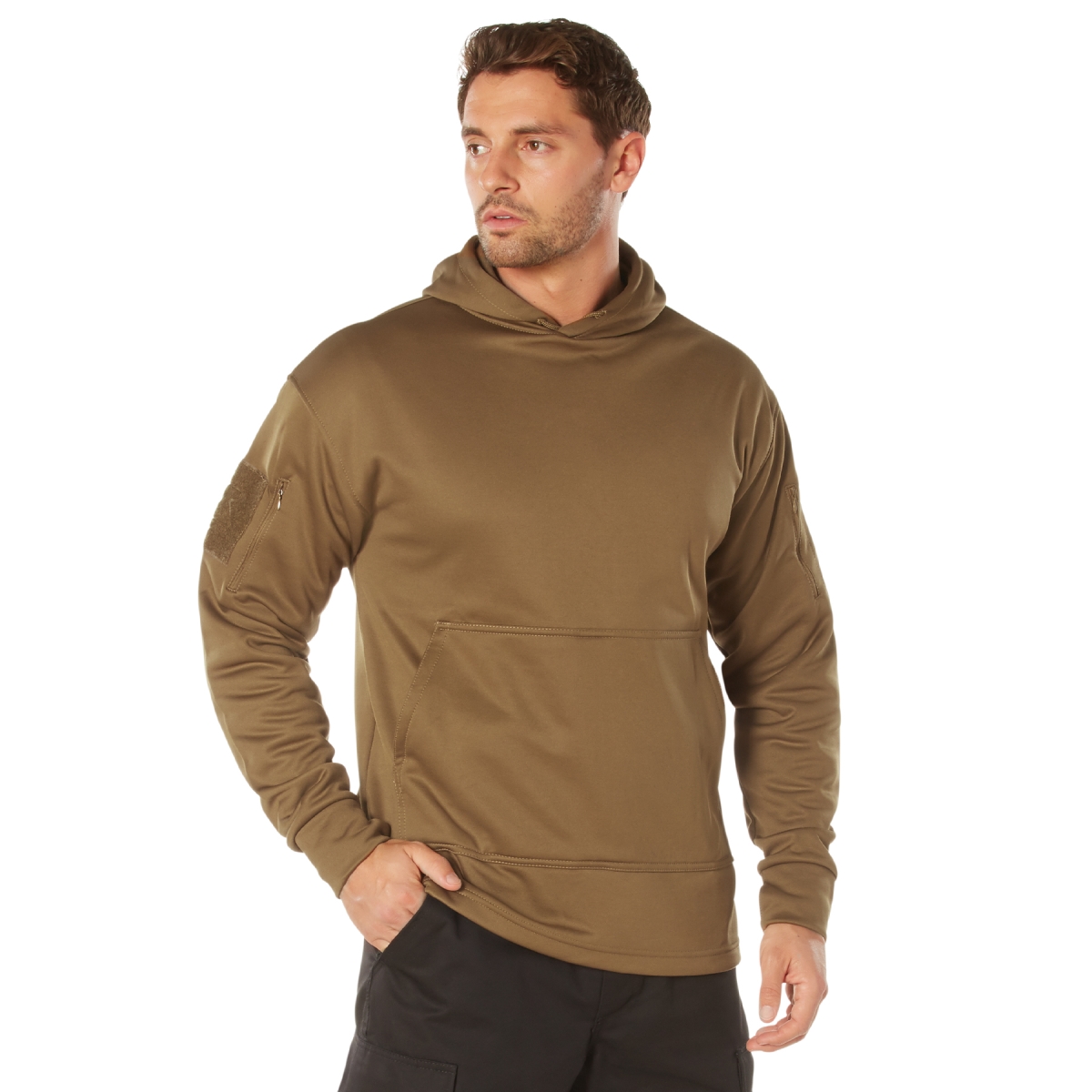 16703 Concealed Carry Hoodie, Coyote Brown - Small