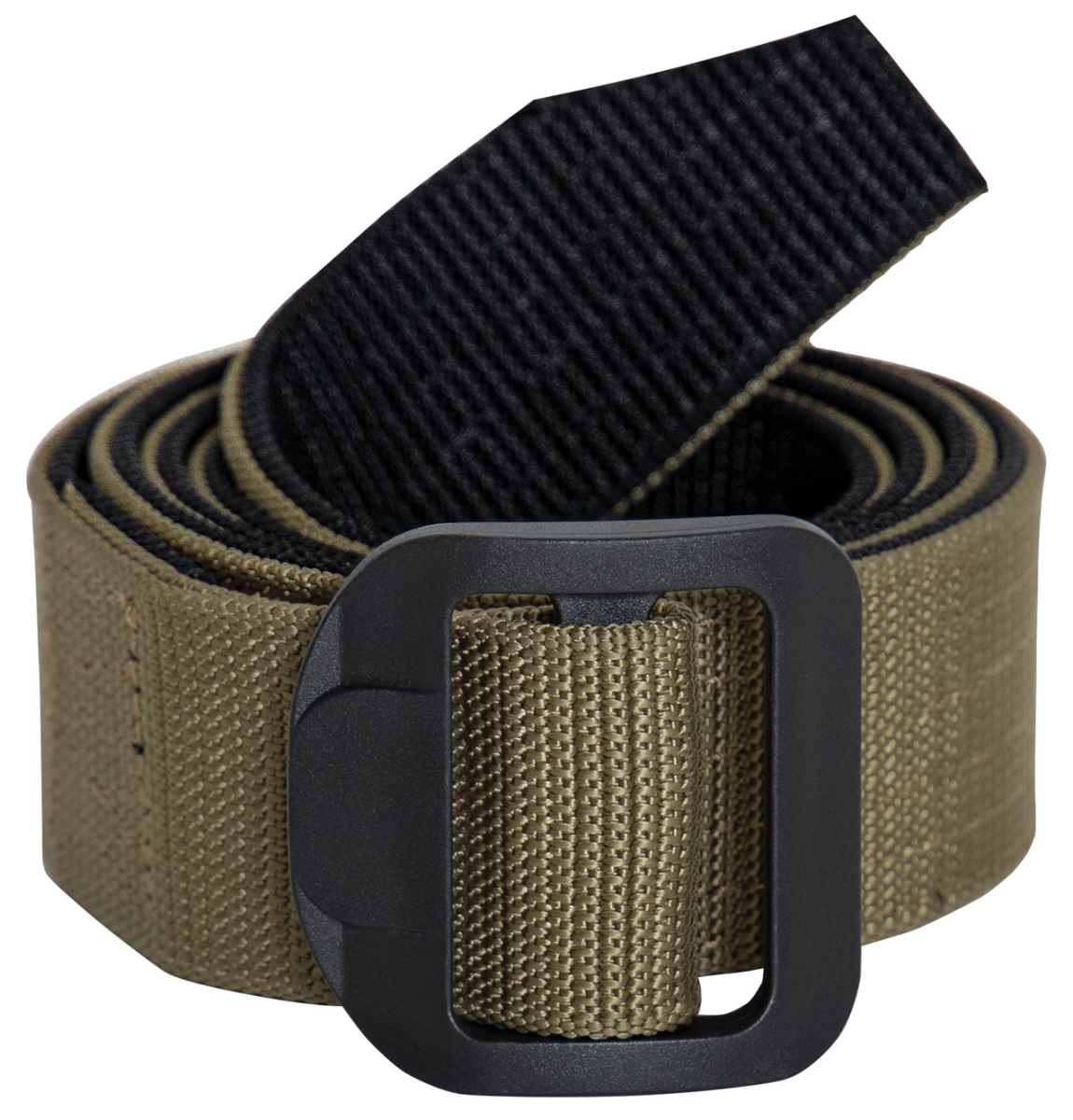 19113 Reversible Airport Friendly Riggers Belt, Black & Coyote - Large