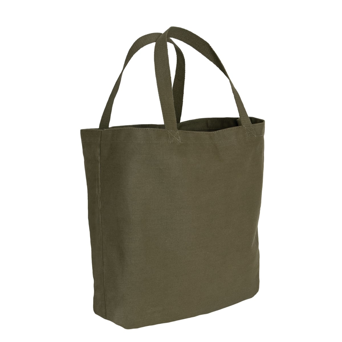 18647 Canvas Camo & Solid Tote Bag, Olive Drab