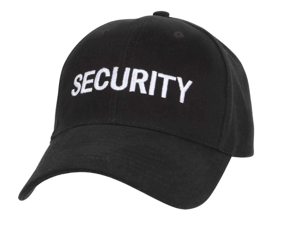 10758 Security Supreme Low Profile Insignia Cap, Black & White