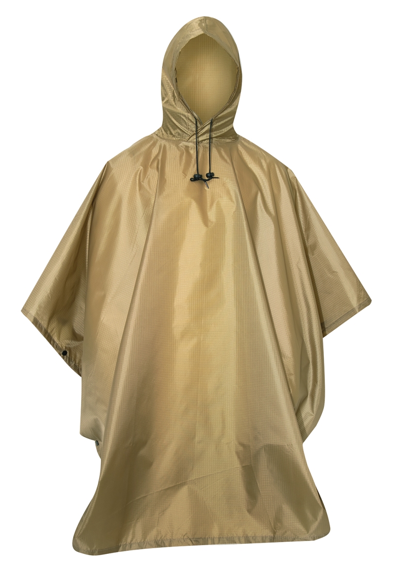 3925 G.I. Type Rip-Stop Poncho, Coyote Brown