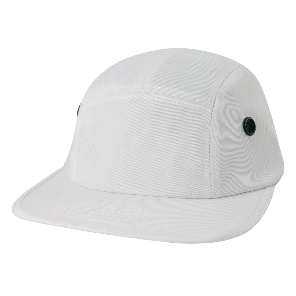 11076 5 Panel Street Caps, White