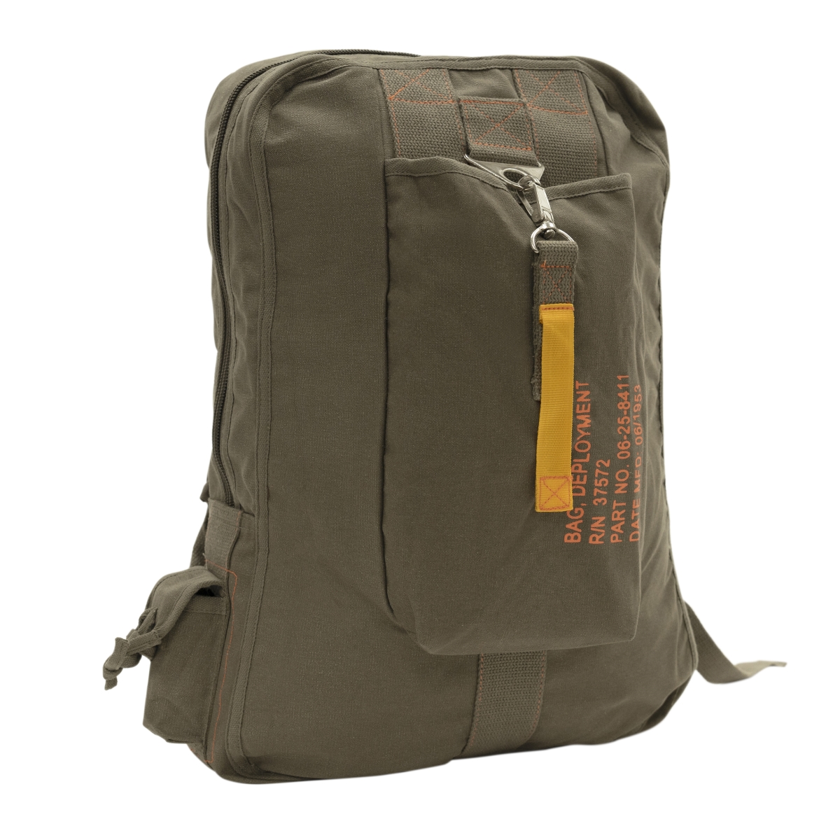 11268 Vintage Canvas Flight Backpack, Olive Drab