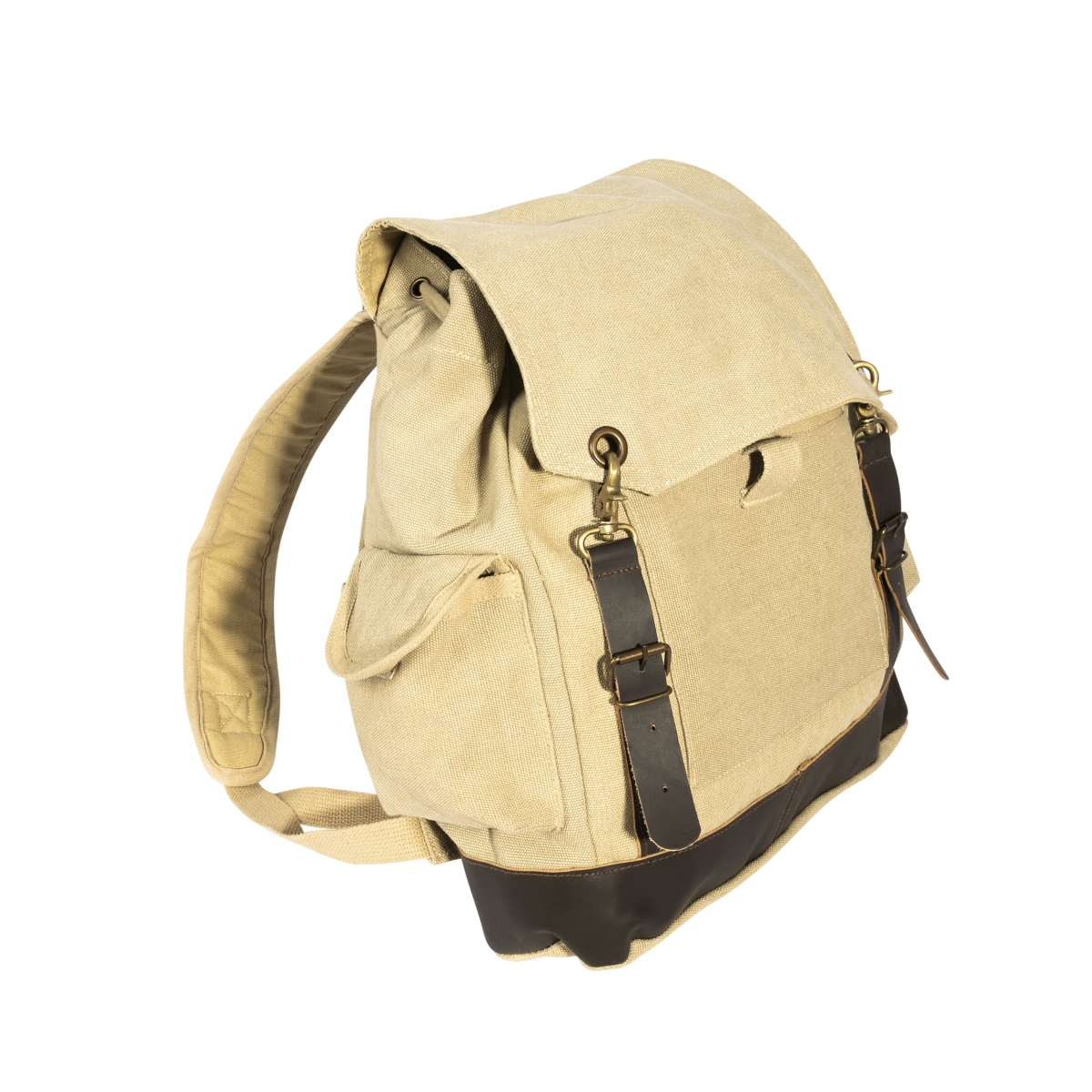 12460 Vintage Expedition Rucksack Backpack, Khaki