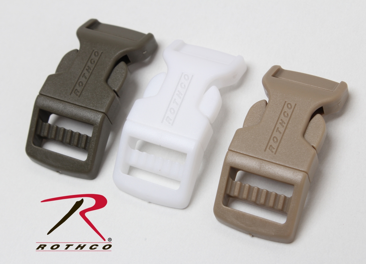 12210 0.625 in. Side Release Buckle, White