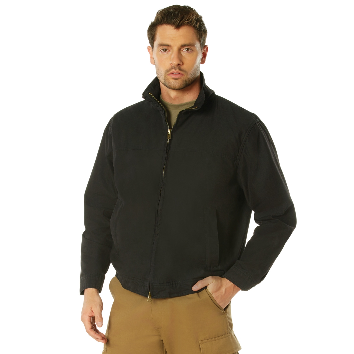 14846 Men Lightweight Concealed Carry Jacket, Black - Extra Large