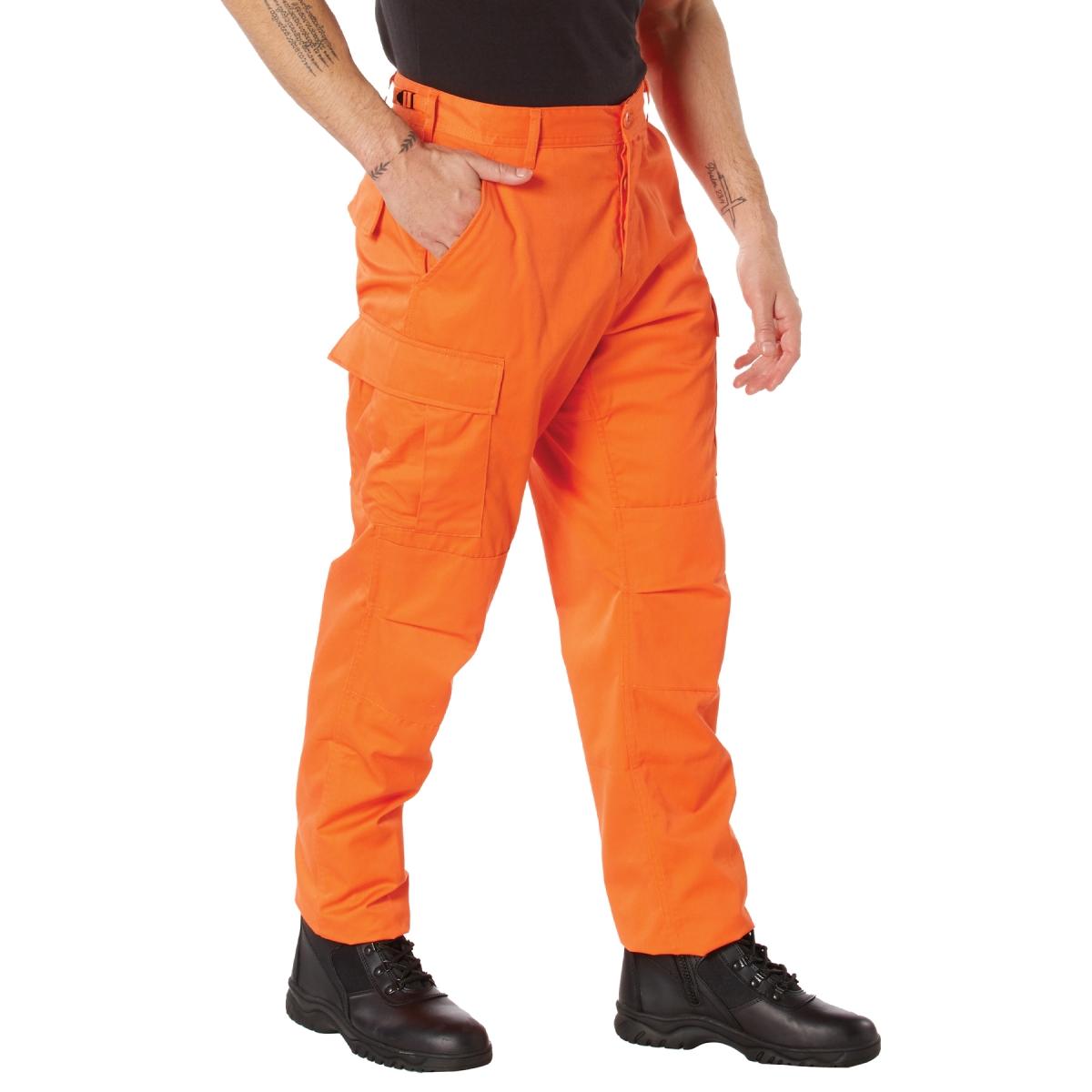 20359 Men Tactical Battle Dress Uniform Pants, Blaze Orange - Medium