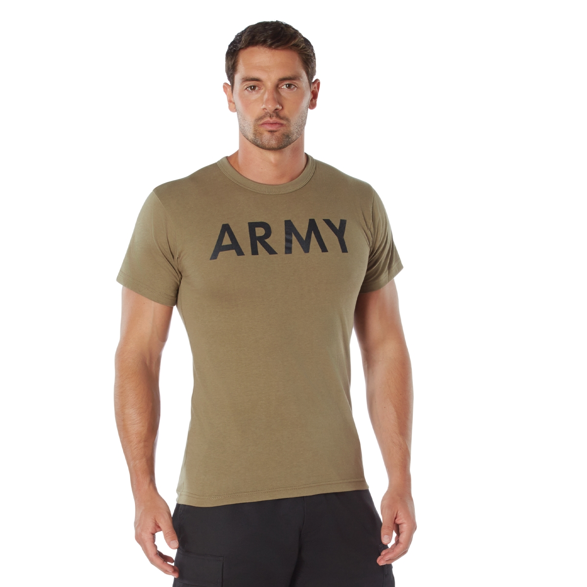18871 AR 670-1 Coyote Brown Army Physical Training T-Shirt - Extra Large
