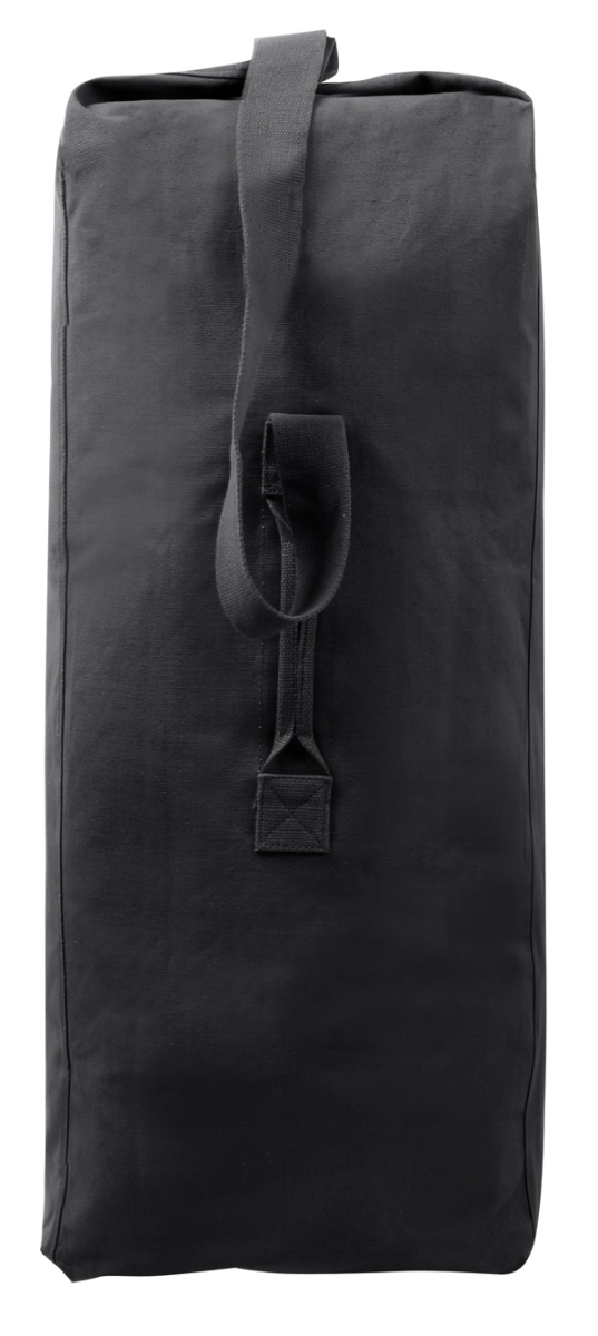 2317 Heavyweight Top Load Canvas Duffle Bag, Black - 30 x 50 in.
