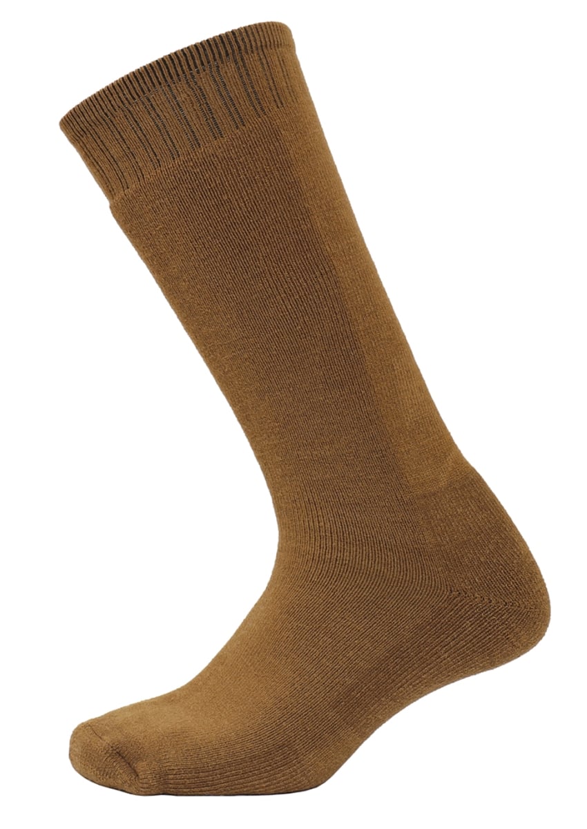 17864 Mid-Calf Boot Socks, Coyote Brown - Medium