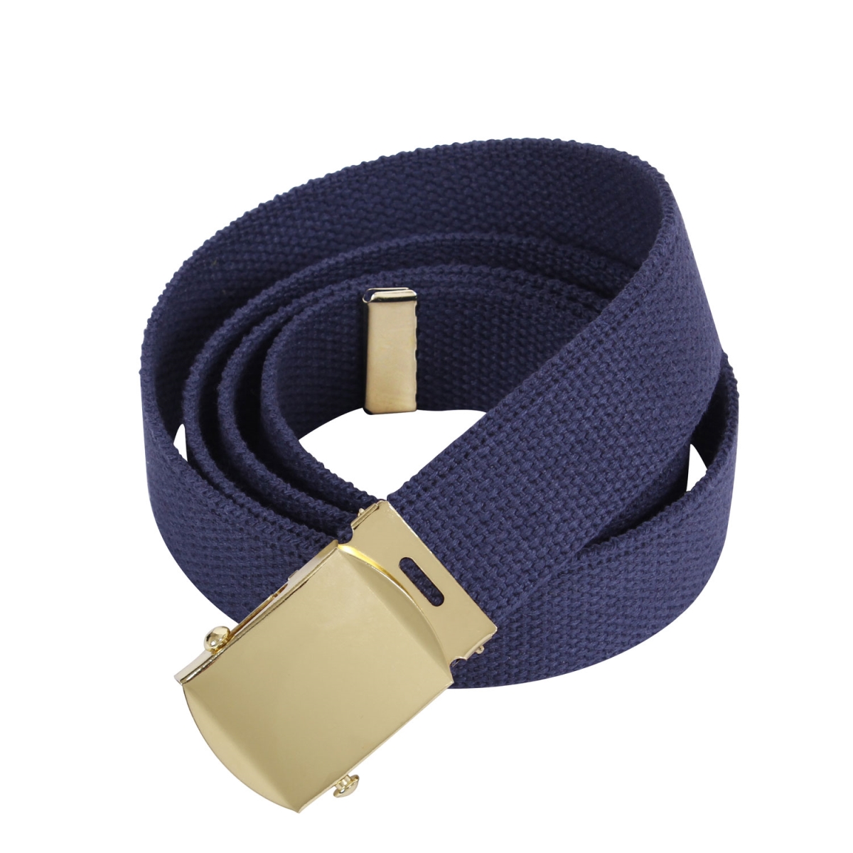 2905 44 in. Long Web Belts, Navy Blue & Gold