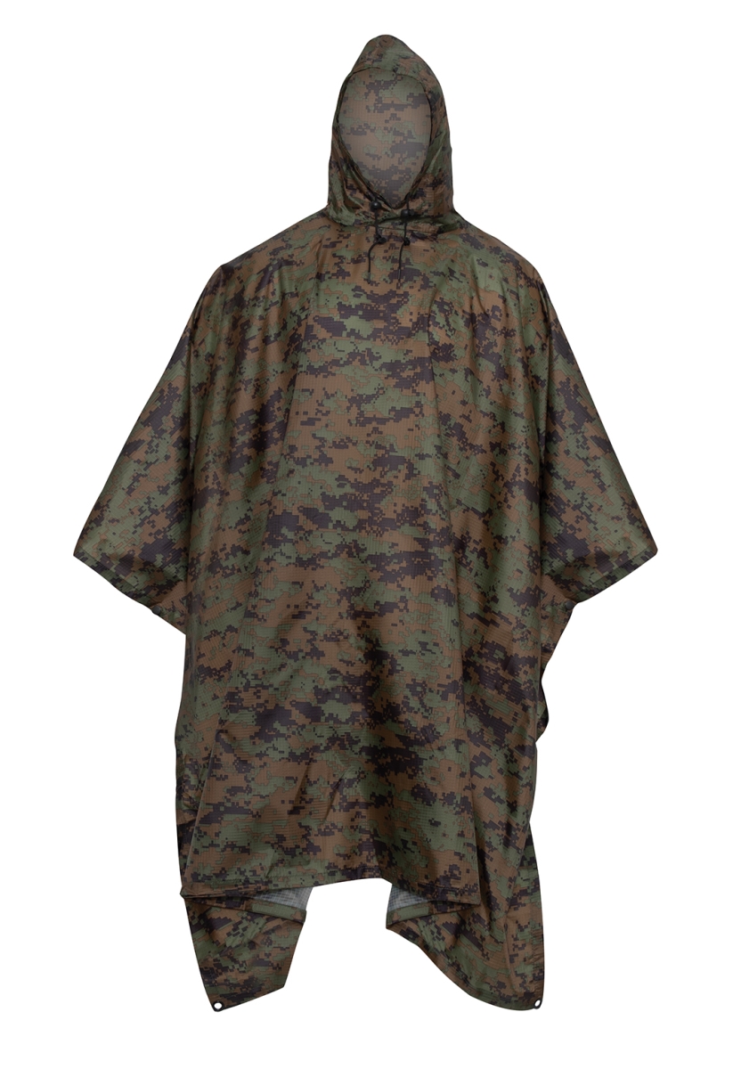 3142 G.I. Type Rip-Stop Poncho, Woodland Digital Camo