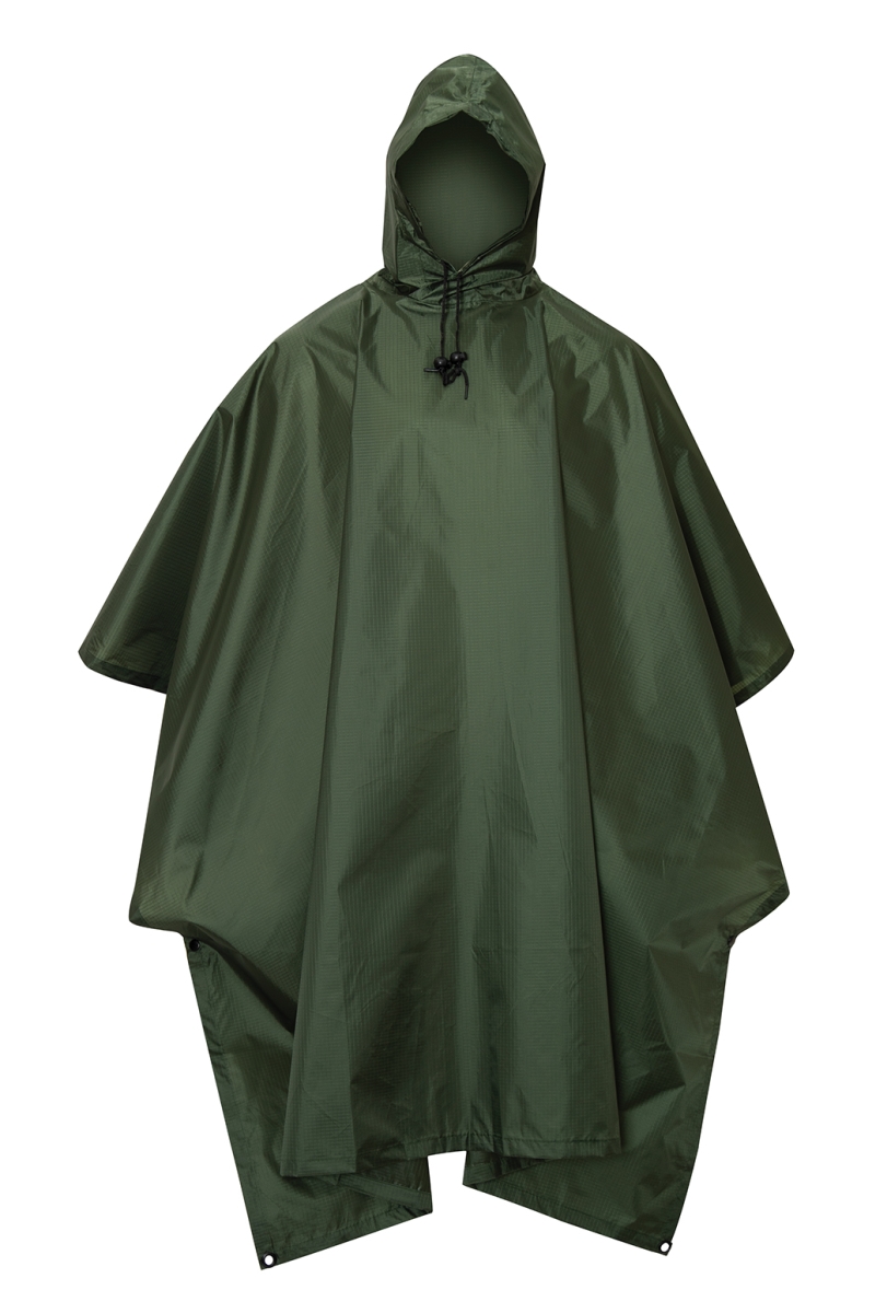 3799 G.I. Type Rip-Stop Poncho, Olive Drab