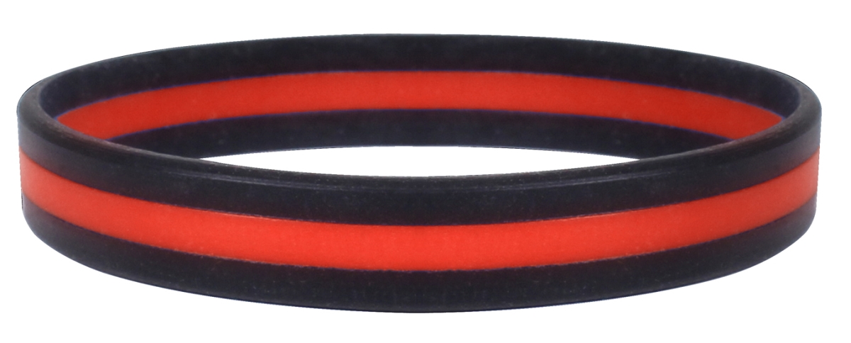 17618 8 in. Thin Red Line Wristband