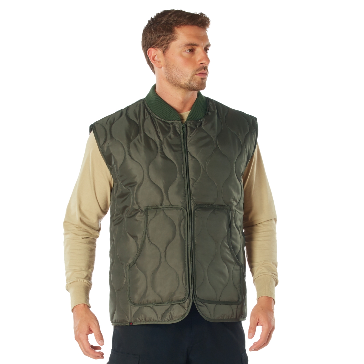 19788 Quilted Woobie Vest, Olive Drab - 2XL