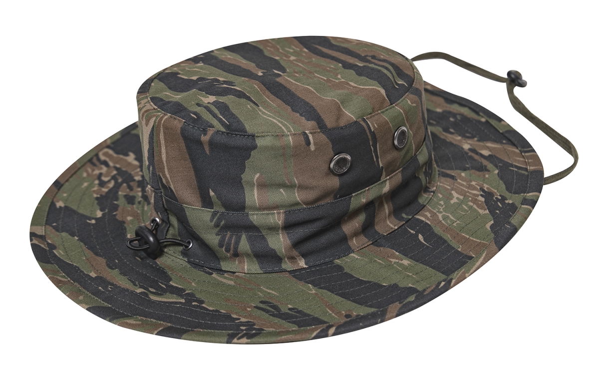 20286 Adjustable Boonie Hat, Tiger Stripe Camo