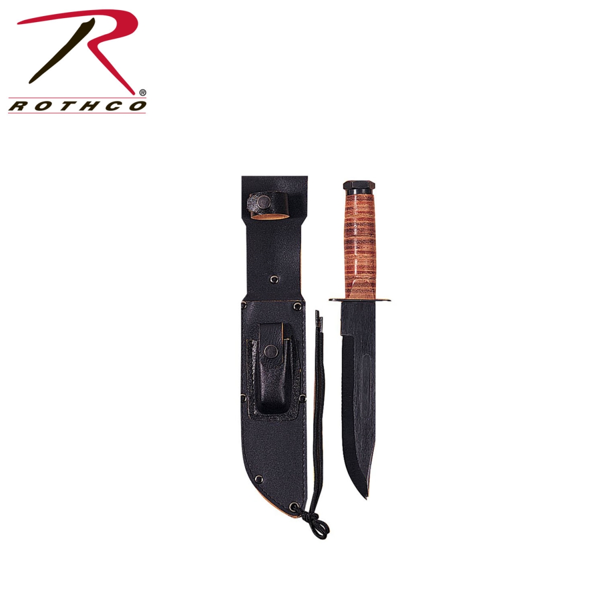 1918 Military Fighting Utility Knife with Leather Handle