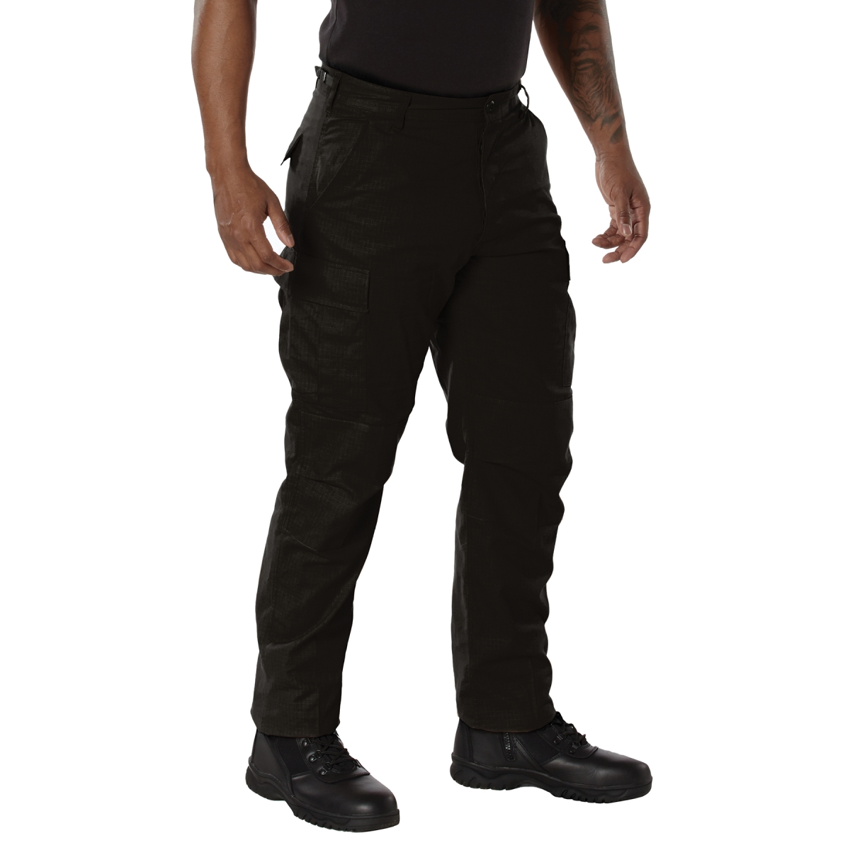 28566 Rip-Stop Battle Dress Uniform Pants, Black - 4XL