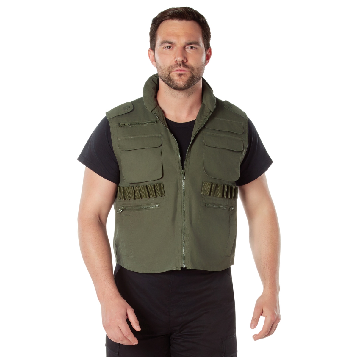 8489 Men Ranger Vest, Olive Drab - 2XL
