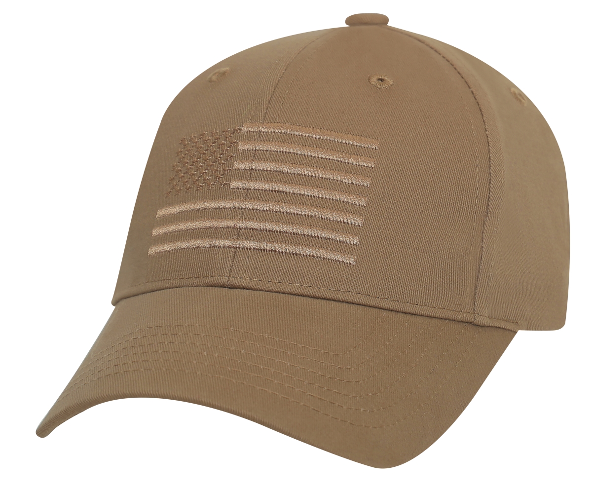 19552 U.S. Flag Low Profile Cap, Coyote Brown