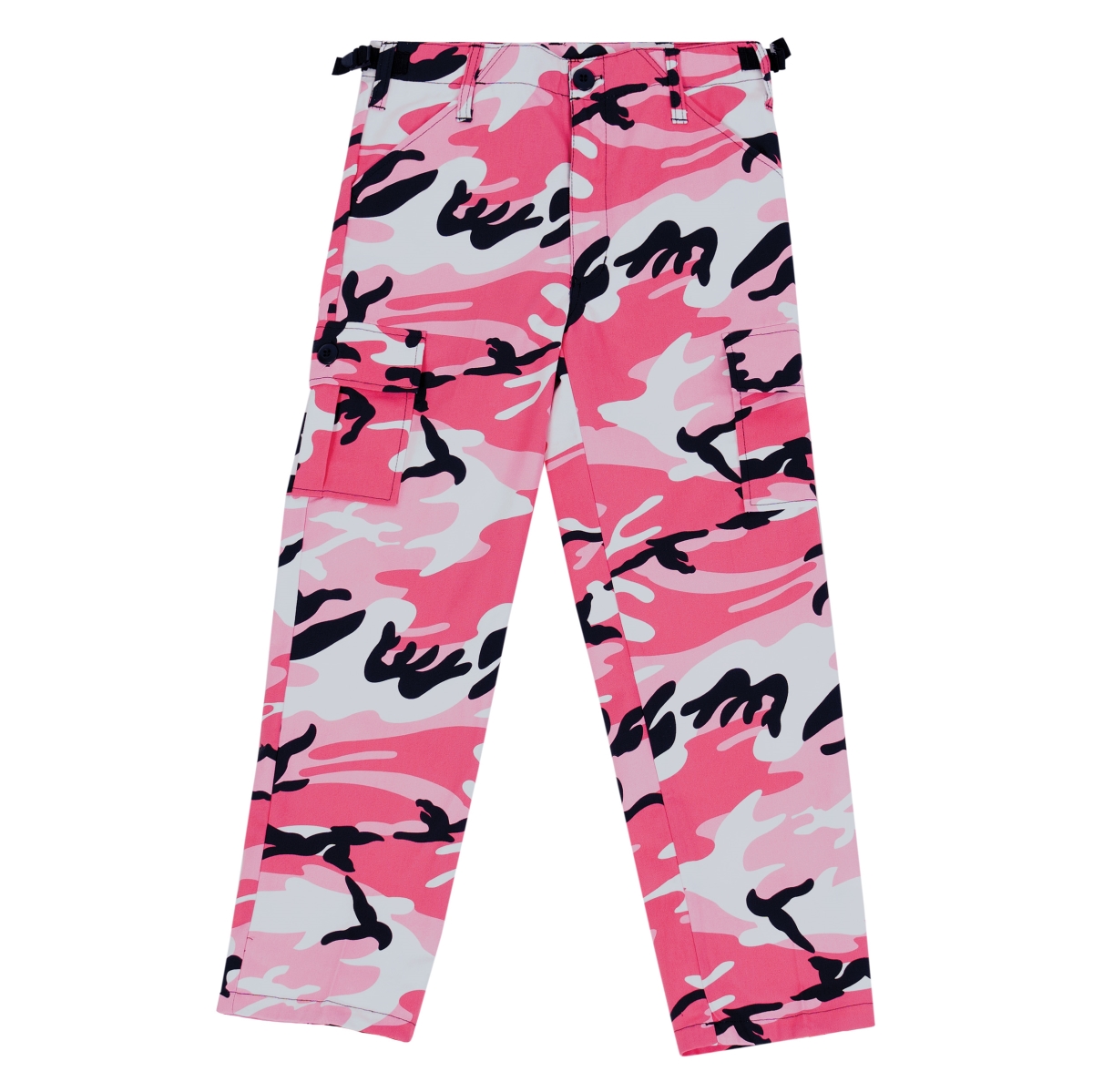 66116-XS-2-4 Cargo Pants for Kids - Pink Camo - Extra Small
