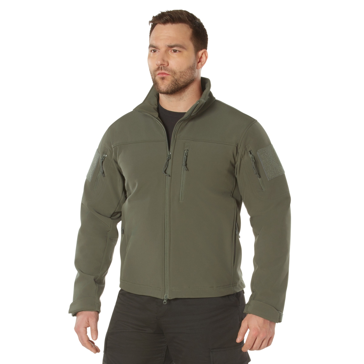 20599 Stealth Ops Soft Shell Tactical Jacket, Olive Drab - 2XL