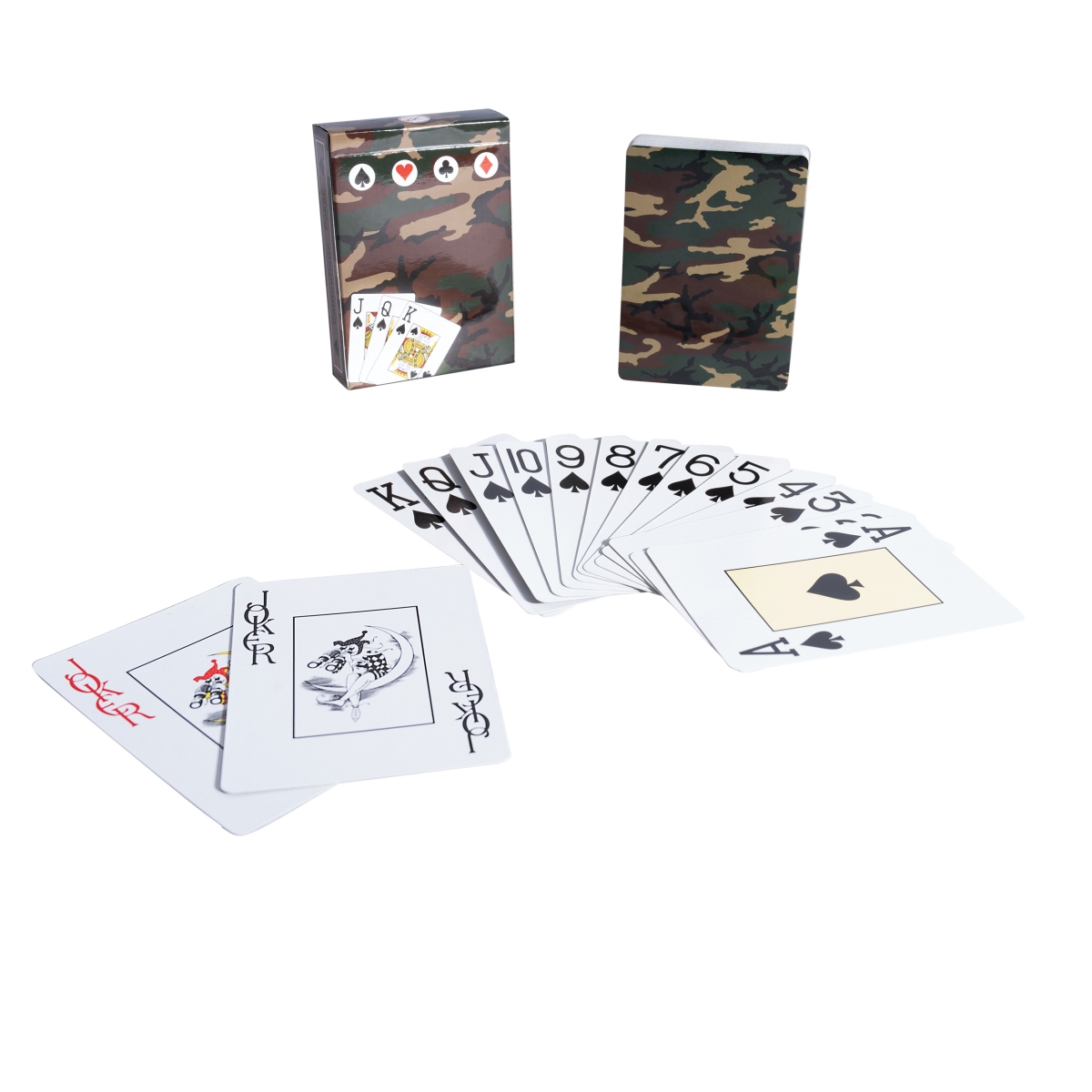 5332 Children Playing Card, Woodland Camo